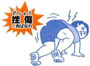 挫傷（ざしょう）＝肉ばなれ